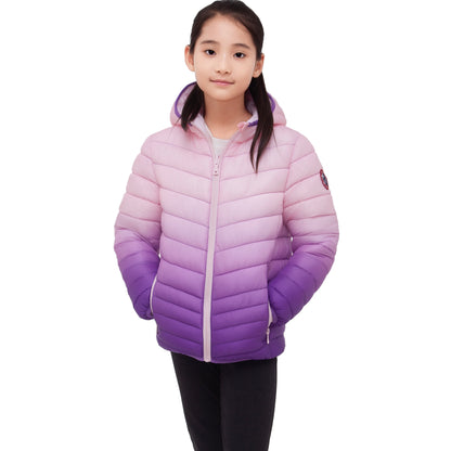 Girls' Reversible Lightweight Puffer Jacket