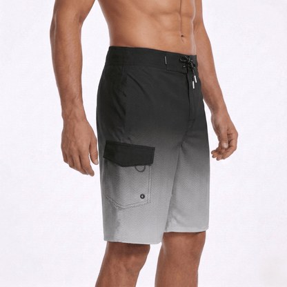 Men's 4-Way Stretch Board Shorts 9" Quick Dry Beach Swimwear Swimwear Rokka & Rolla