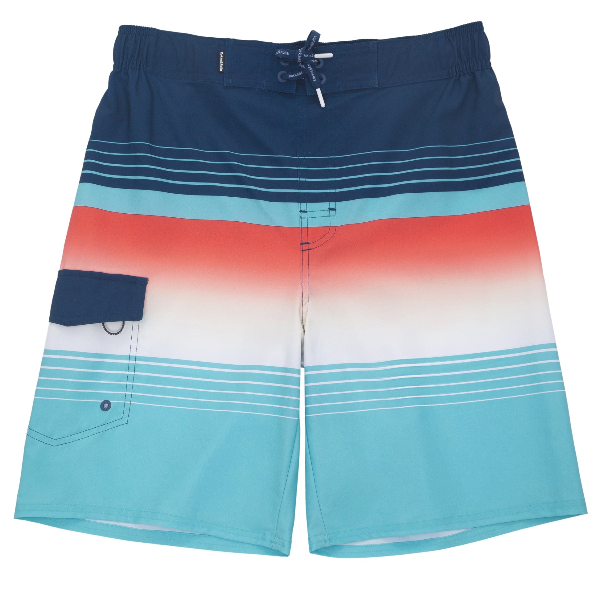Men's 4-Way Stretch Board Shorts 9" Quick Dry Beach Swimwear Swimwear Rokka & Rolla