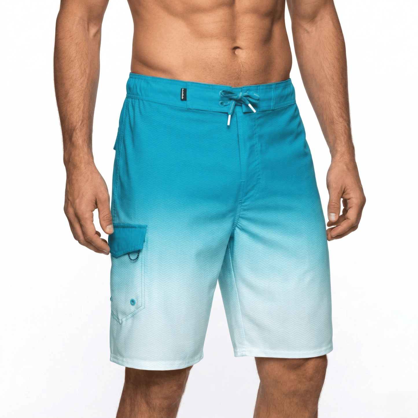 Men's 4-Way Stretch Board Shorts 9" Quick Dry Beach Swimwear Swimwear S (28-30) / Sky Rokka & Rolla