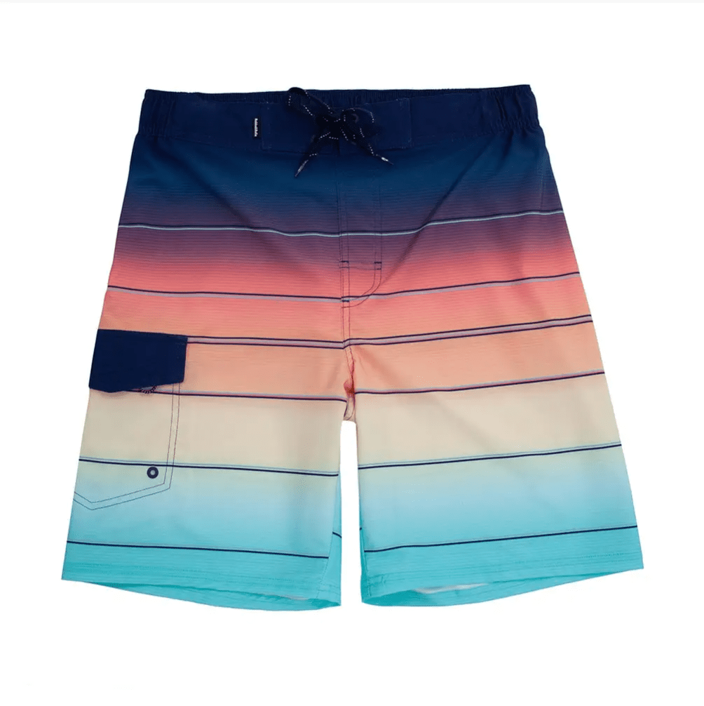 Men's 4-Way Stretch Board Shorts 9" Quick Dry Beach Swimwear Swimwear S (28-30) / Summer Paradise Rokka & Rolla