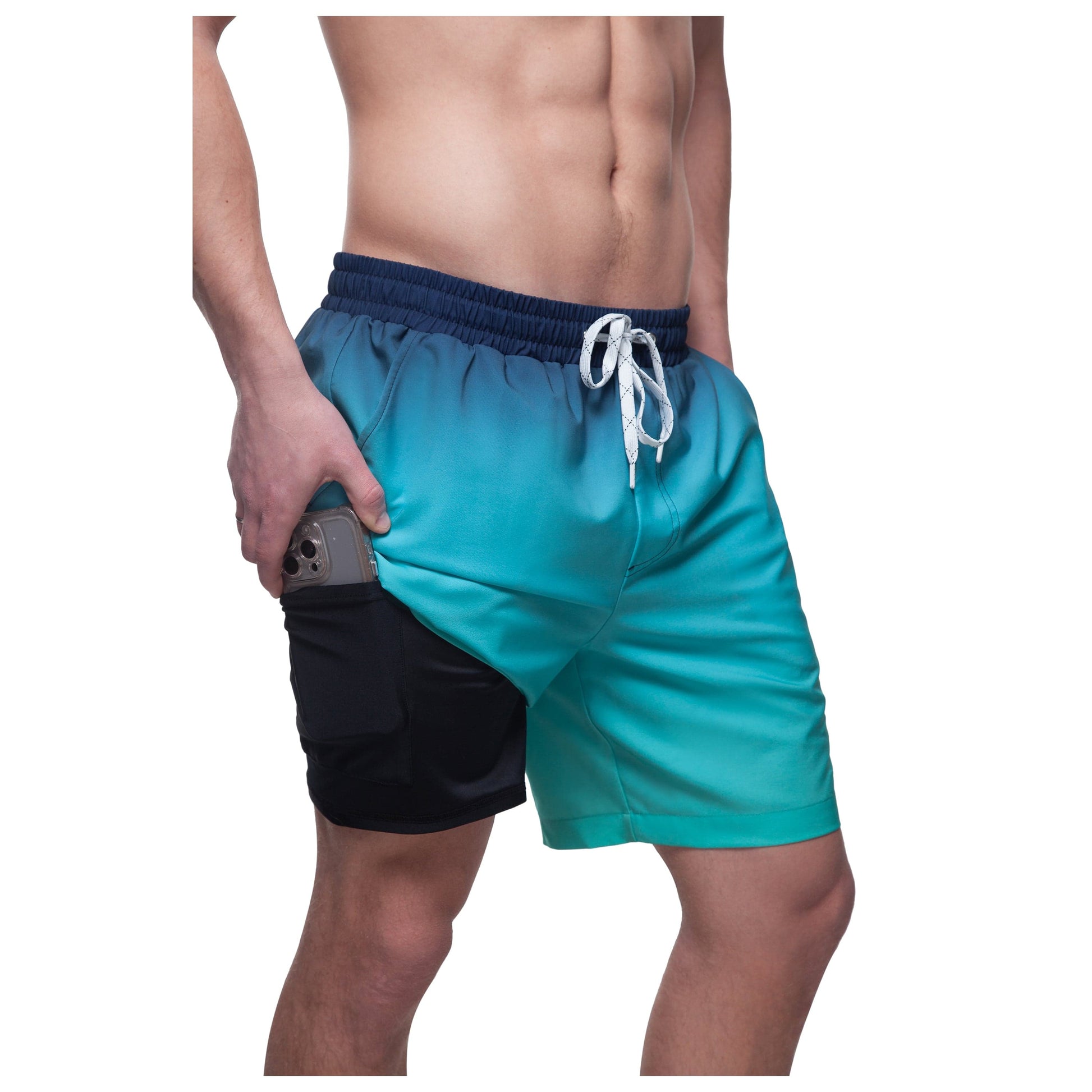Men's Compression Liner Swim Trunks Quick Dry Bathing Suit Swimwear Rokka & Rolla