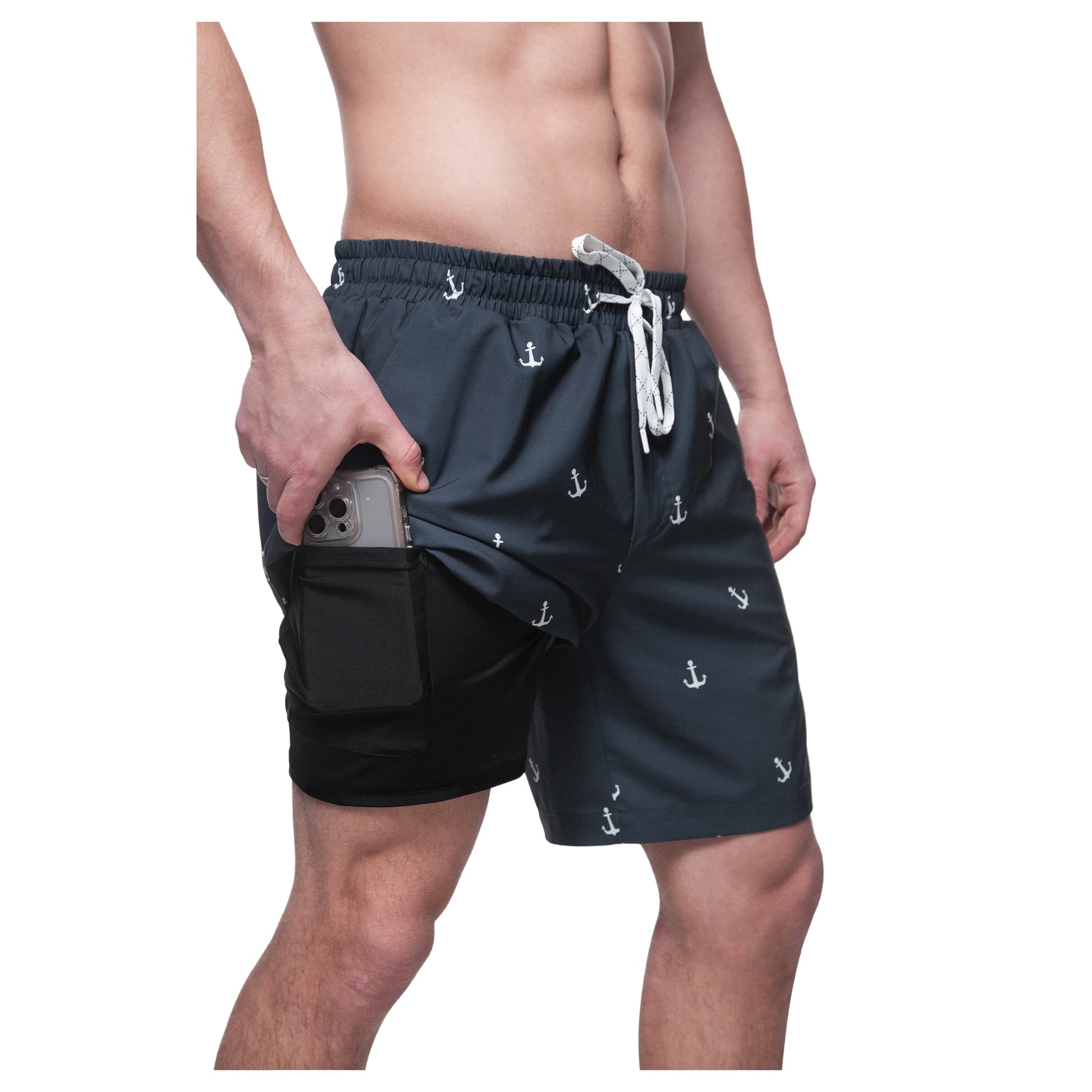 Men's Compression Liner Swim Trunks Quick Dry Bathing Suit Swimwear Rokka & Rolla
