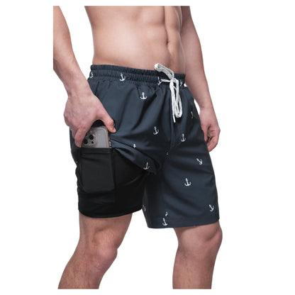 Men's Compression Liner Swim Trunks Quick Dry Bathing Suit Swimwear Rokka & Rolla