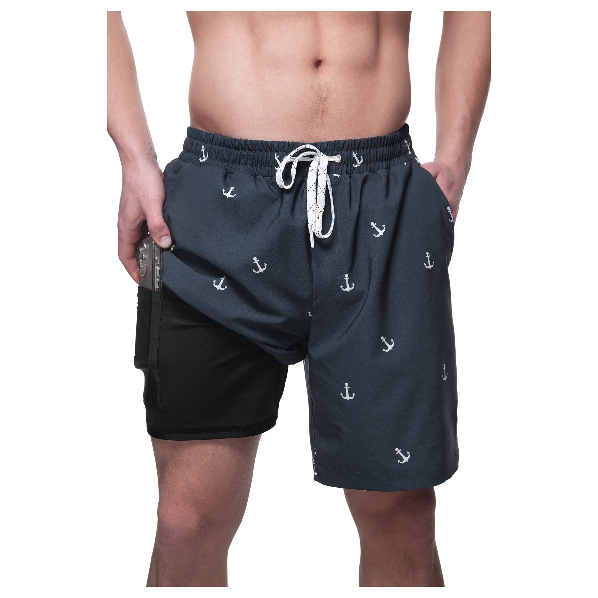 Men's Compression Liner Swim Trunks Quick Dry Bathing Suit Swimwear Rokka & Rolla