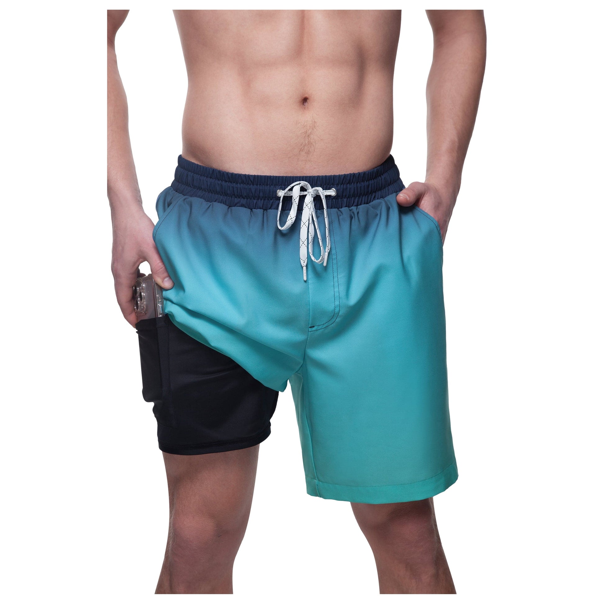 Men's Compression Liner Swim Trunks Quick Dry Bathing Suit Swimwear Rokka & Rolla
