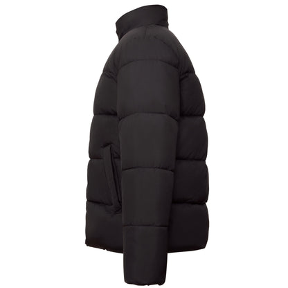 Men's Essential Puffer Jacket Water Resistant Insulated Winter Coat Stand Collar - Black Coats & Jackets Rokka&Rolla