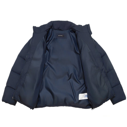 Men's Essential Puffer Jacket Water Resistant Insulated Winter Coat Stand Collar - Navy Coats & Jackets Rokka&Rolla