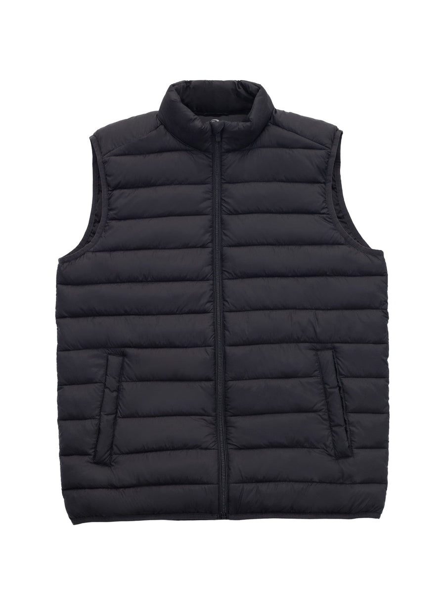 Men's Lightweight Puffer Vest Vests S / Black Rokka & Rolla