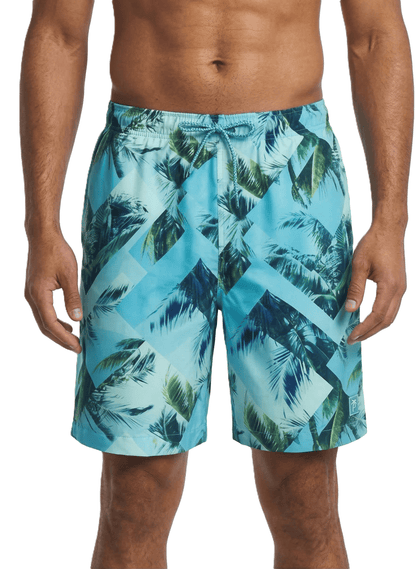 Men's Quick Dry Mesh Lined Swim Trunks Swimwear Geometry Palm / S Rokka & Rolla