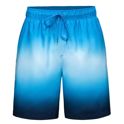Men's Quick Dry Mesh Lined Swim Trunks Swimwear S / Blue Current Rokka & Rolla
