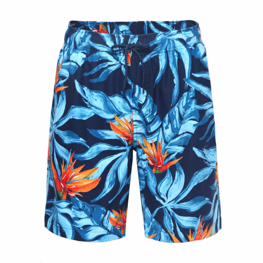 Men's Quick Dry Mesh Lined Swim Trunks Swimwear S / Tropical Floral Rokka & Rolla