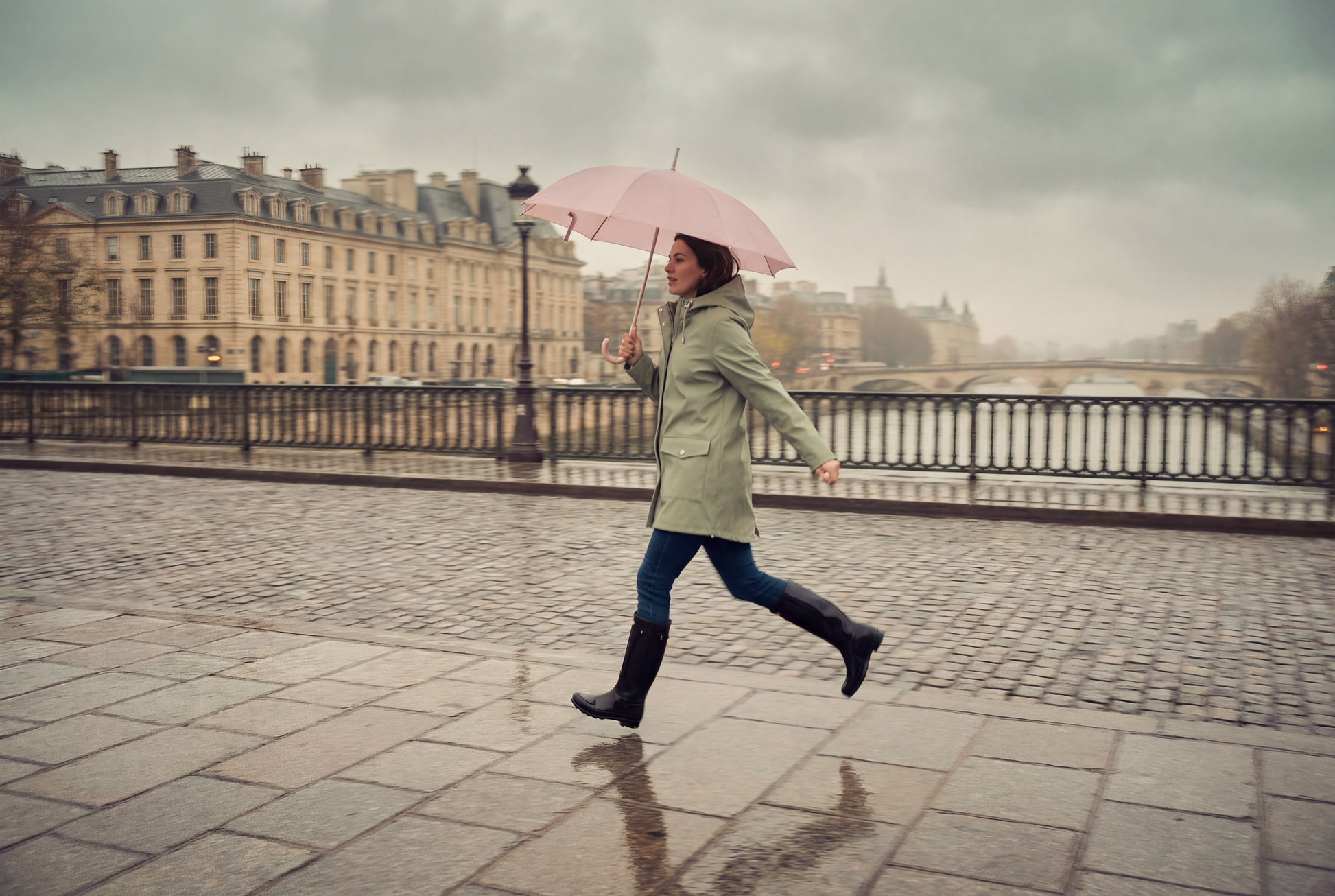 Women's Waterproof Rubber Slicker Rain Jacket - Rokka&Rolla