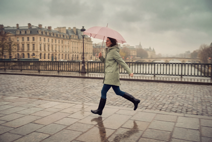 Women's Waterproof Rubber Slicker Rain Jacket - Rokka&Rolla