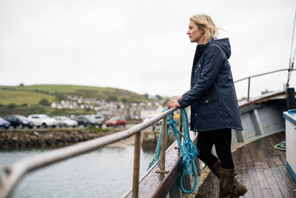 Women's Waterproof Rubber Slicker Rain Jacket - Rokka&Rolla