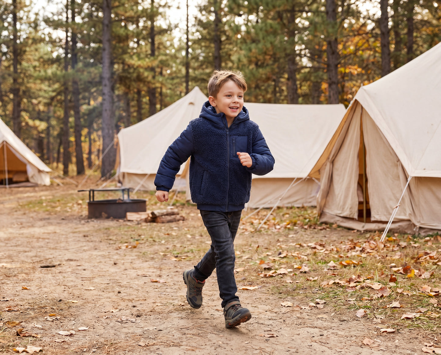 Boys' Water-Resistant Sherpa Puffer Jacket