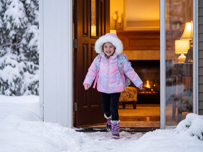 Girls' Heavyweight Puffer Jacket Bubble Coat