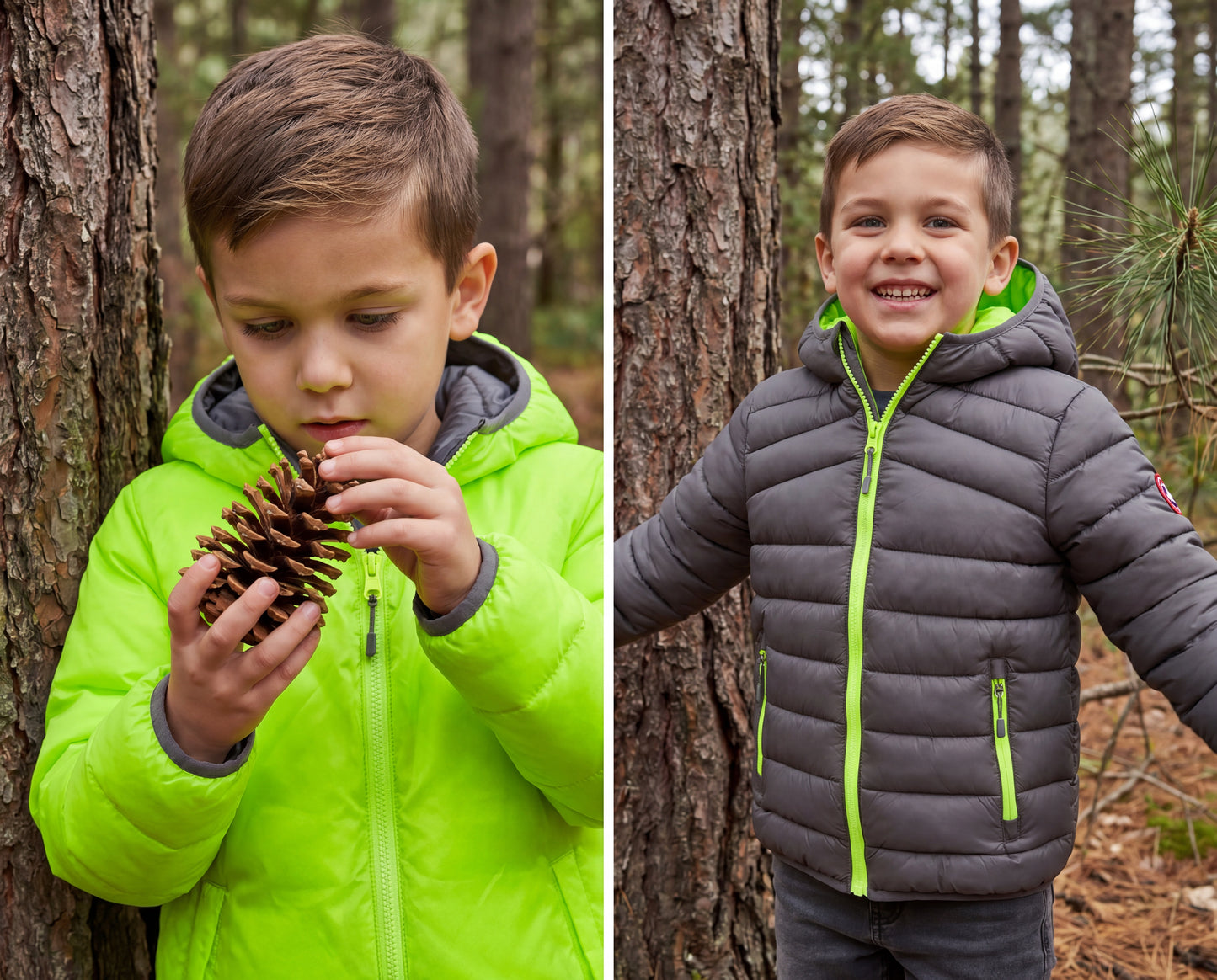 Boys' Reversible Lightweight Puffer Jacket