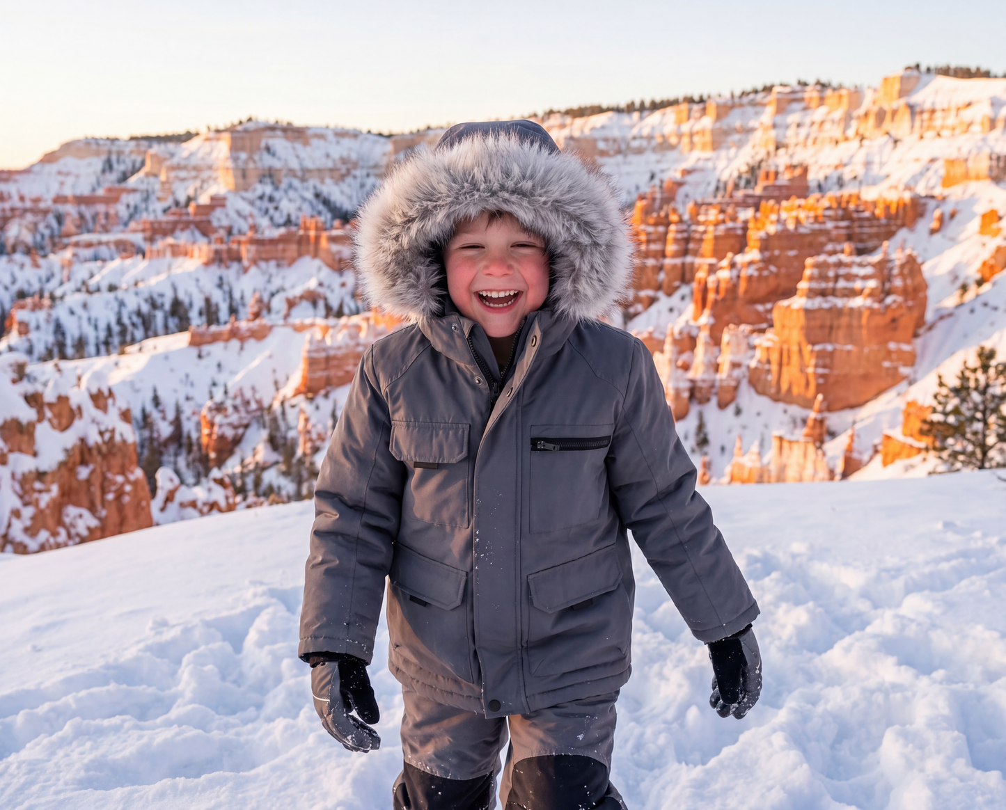 Boys' Water-Resistant Ripstop Shell Parka Jacket Fleece Lined Winter Coat