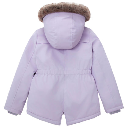 Girls' Water-Resistant Sherpa Fleece Lined Puffer Jacket Winter Parka Coat
