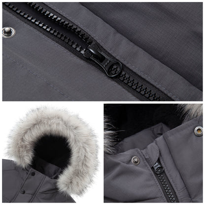 Boys' Water-Resistant Ripstop Shell Parka Jacket Fleece Lined Winter Coat