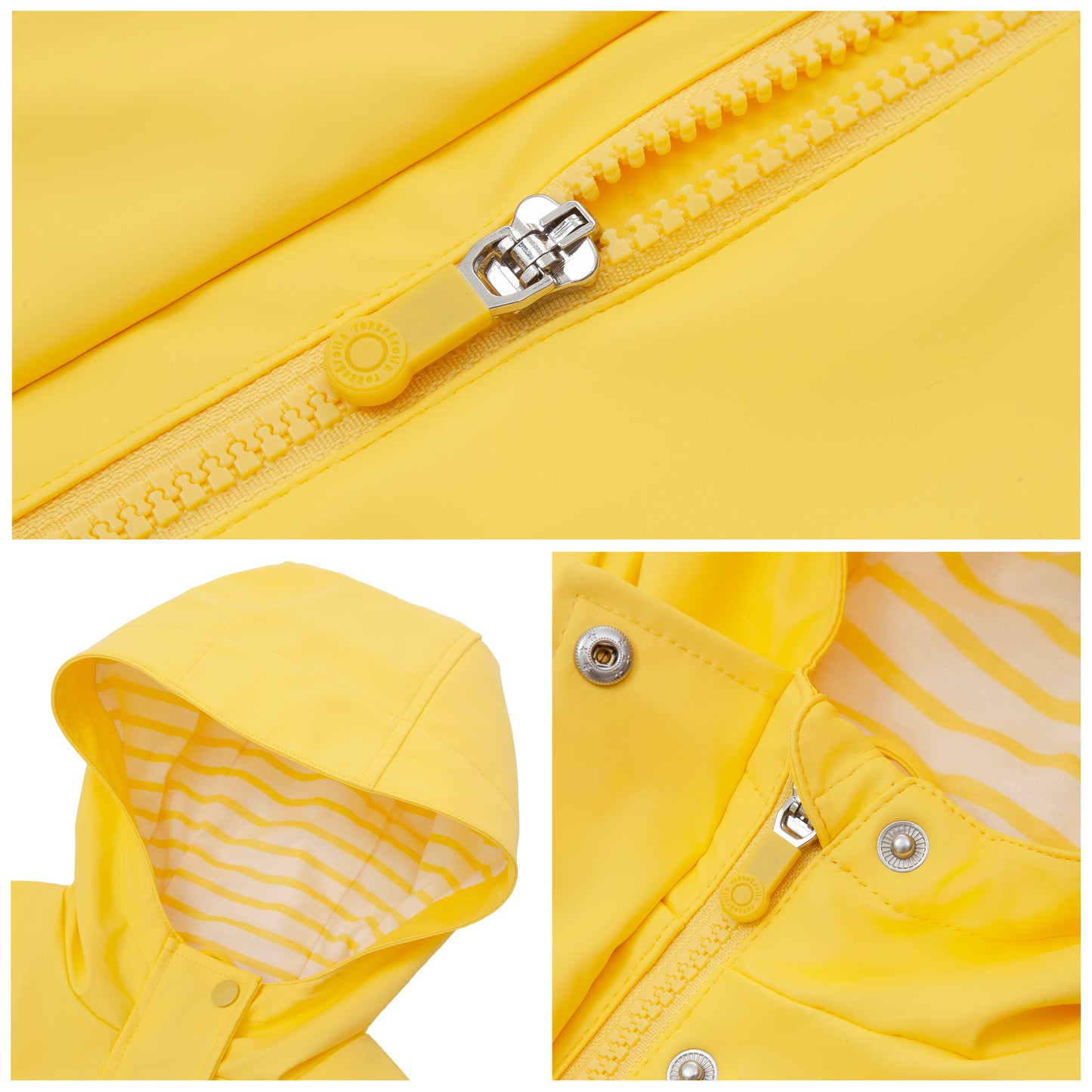 Girls' Waterproof Rubber Slicker Rain Jacket