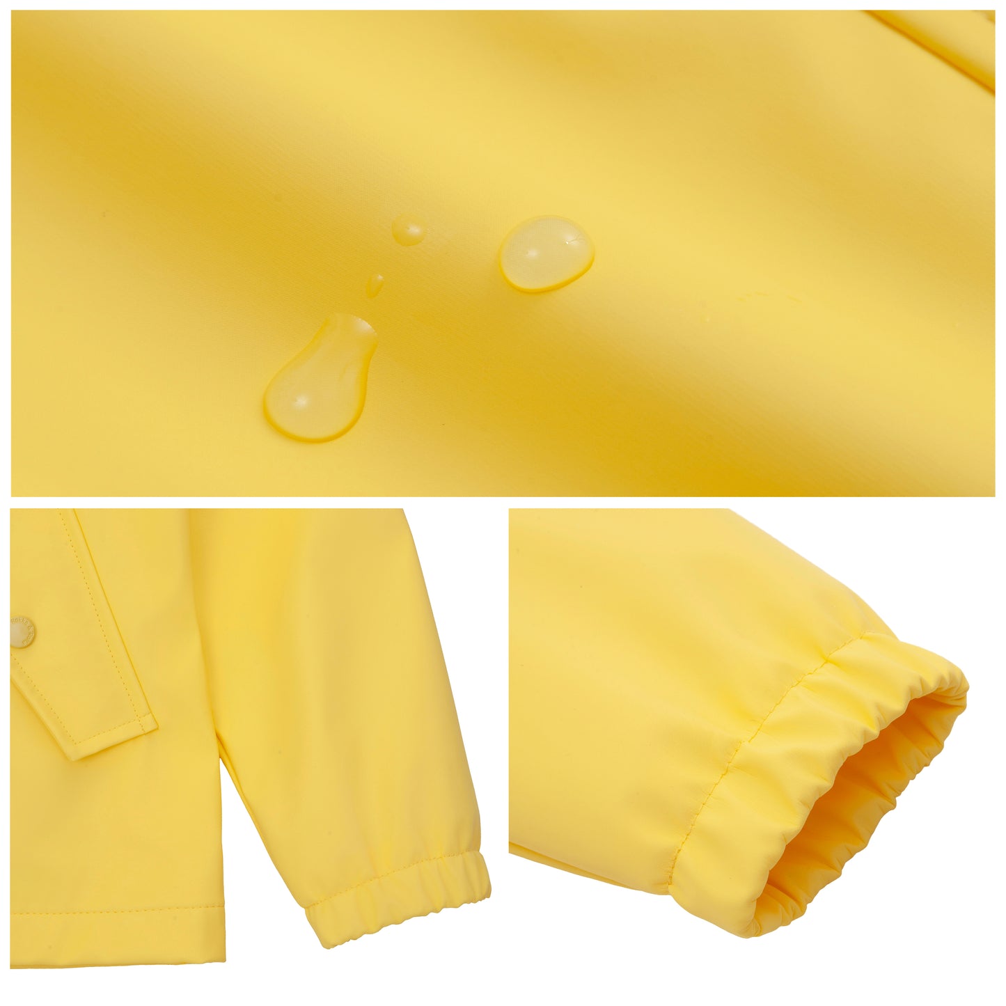 Girls' Waterproof Rubber Slicker Rain Jacket
