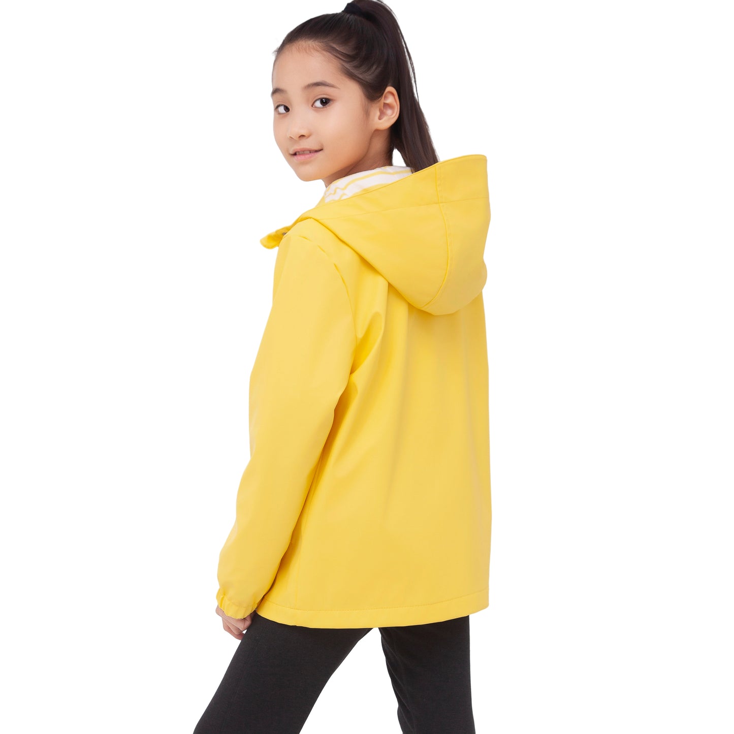 Girls' Waterproof Rubber Slicker Rain Jacket