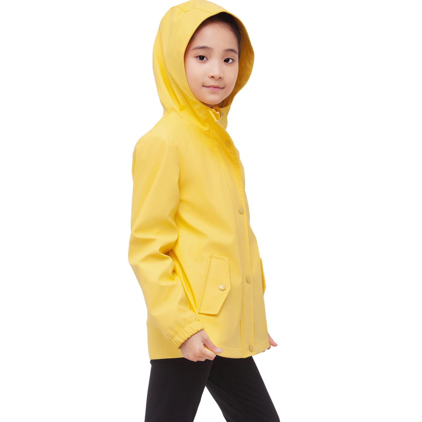 Girls' Waterproof Rubber Slicker Rain Jacket