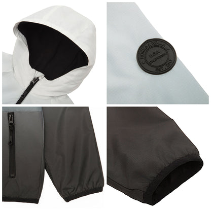 Rokka&Rolla Boys' Fleece Lined Windbreaker Ripstop Water-Resistant Transitional Jacket - Black Coats & Jackets Rokka&Rolla