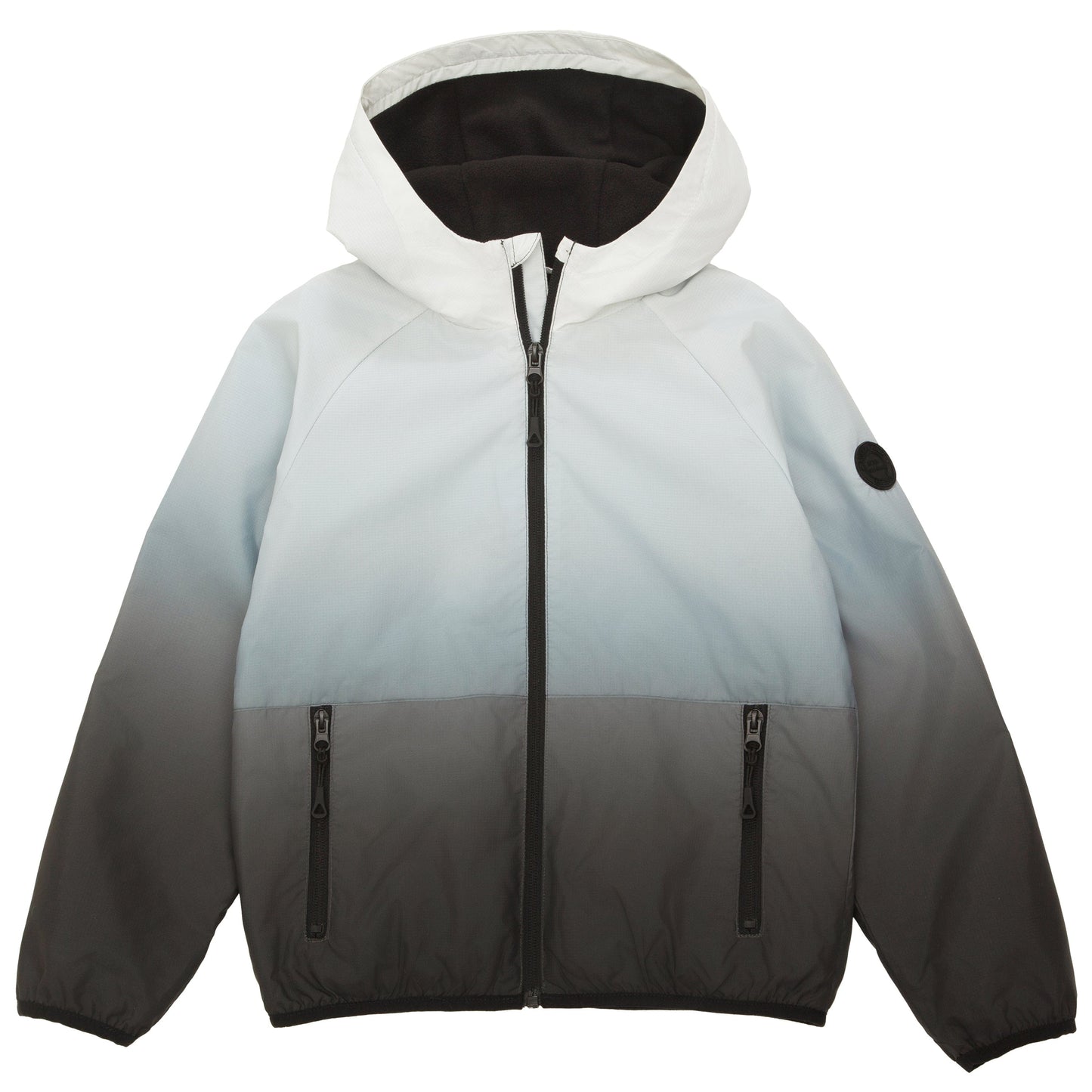 Rokka&Rolla Boys' Fleece Lined Windbreaker Ripstop Water-Resistant Transitional Jacket - Black Coats & Jackets Rokka&Rolla