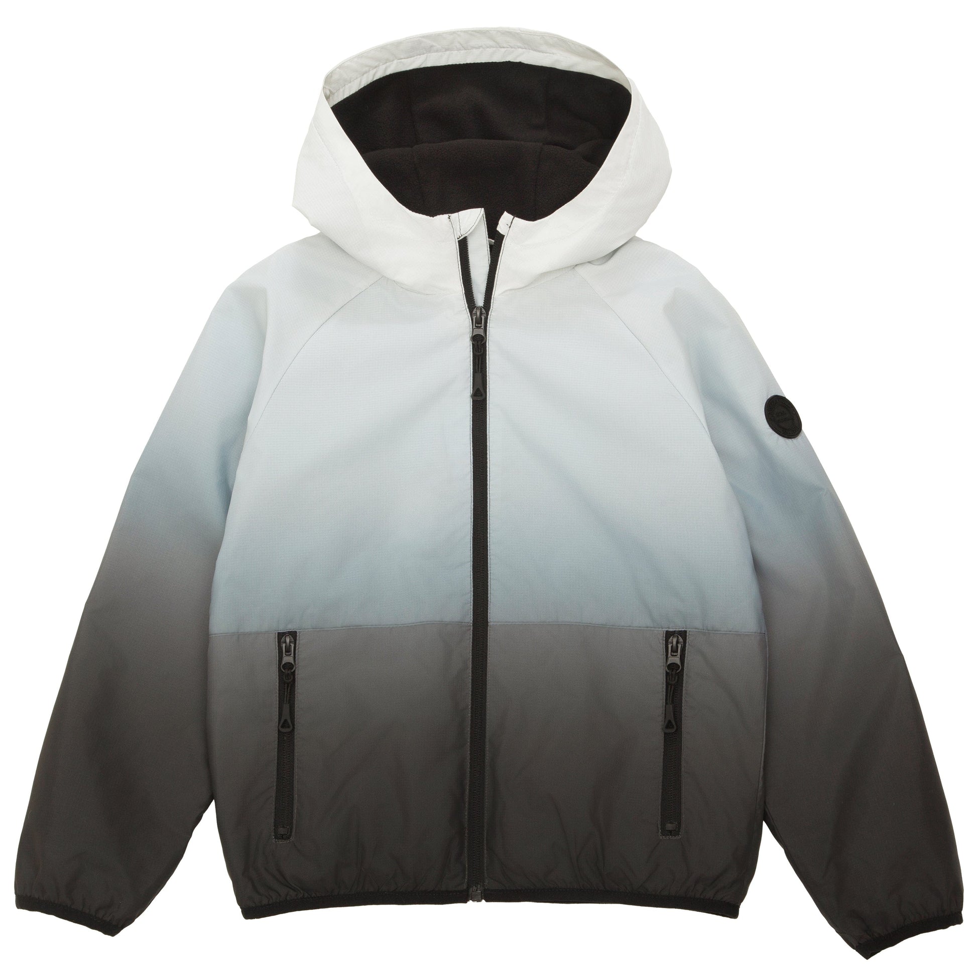 Rokka&Rolla Boys' Fleece Lined Windbreaker Ripstop Water-Resistant Transitional Jacket - Black Coats & Jackets Rokka&Rolla