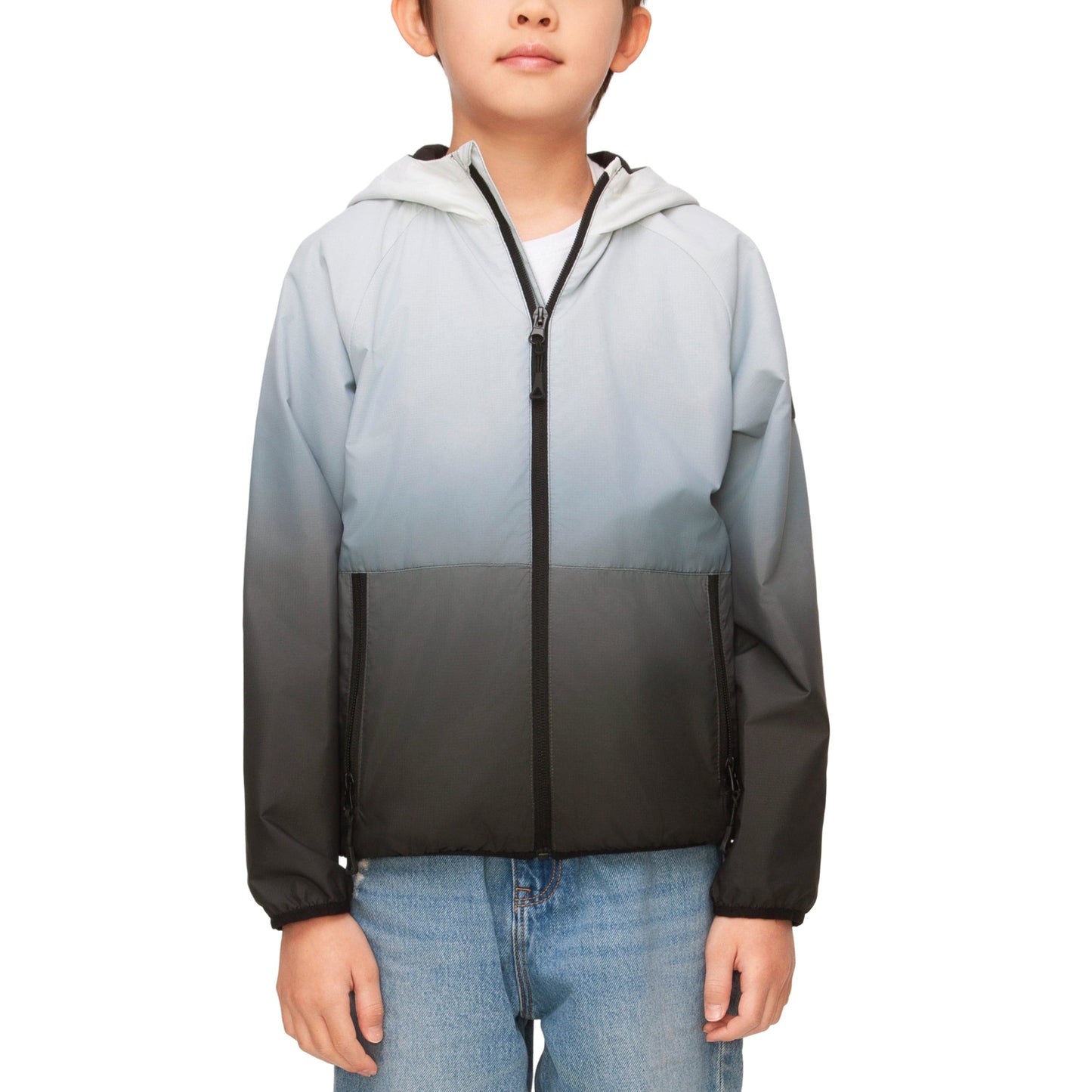 Rokka&Rolla Boys' Fleece Lined Windbreaker Ripstop Water-Resistant Transitional Jacket - Black Coats & Jackets Rokka&Rolla