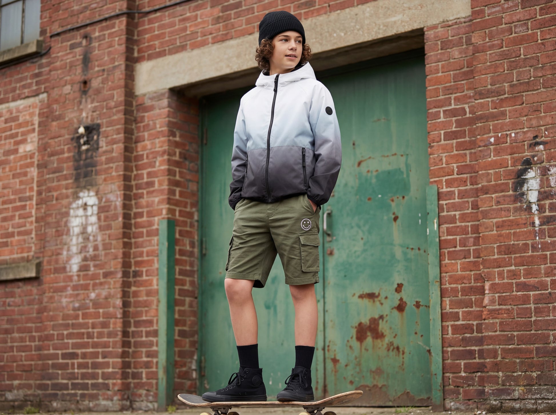 Rokka&Rolla Boys' Fleece Lined Windbreaker Ripstop Water-Resistant Transitional Jacket - Black Coats & Jackets Rokka&Rolla