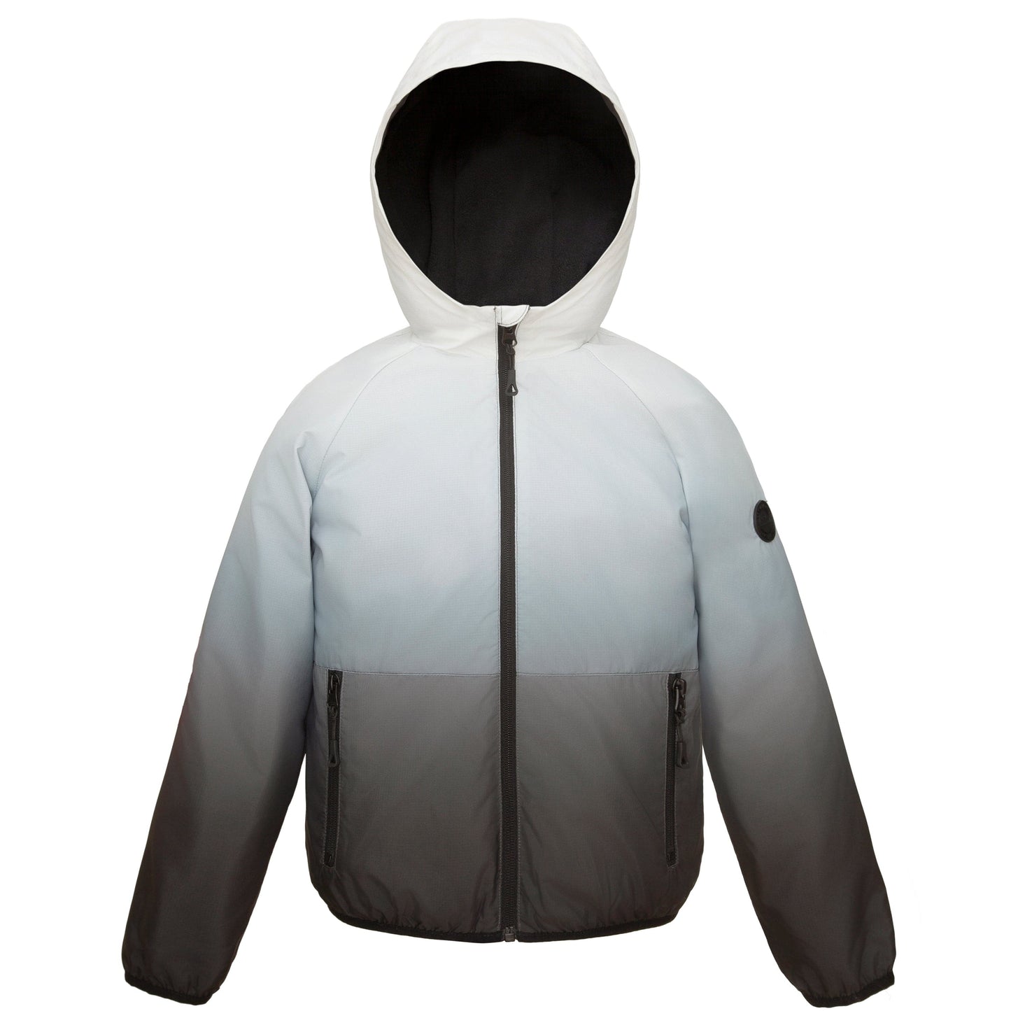 Rokka&Rolla Boys' Fleece Lined Windbreaker Ripstop Water-Resistant Transitional Jacket - Black Coats & Jackets XS Rokka&Rolla