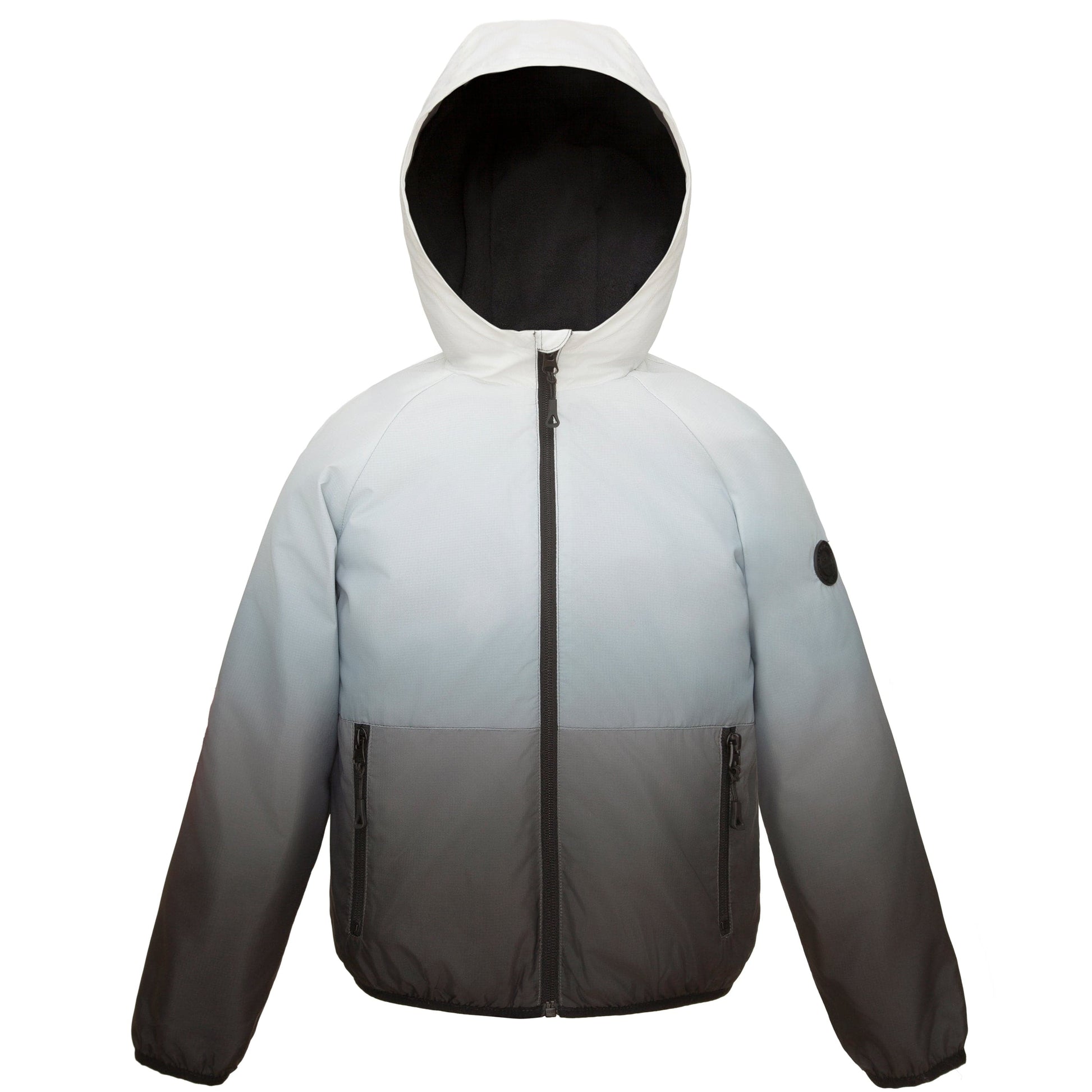 Rokka&Rolla Boys' Fleece Lined Windbreaker Ripstop Water-Resistant Transitional Jacket - Black Coats & Jackets XS Rokka&Rolla