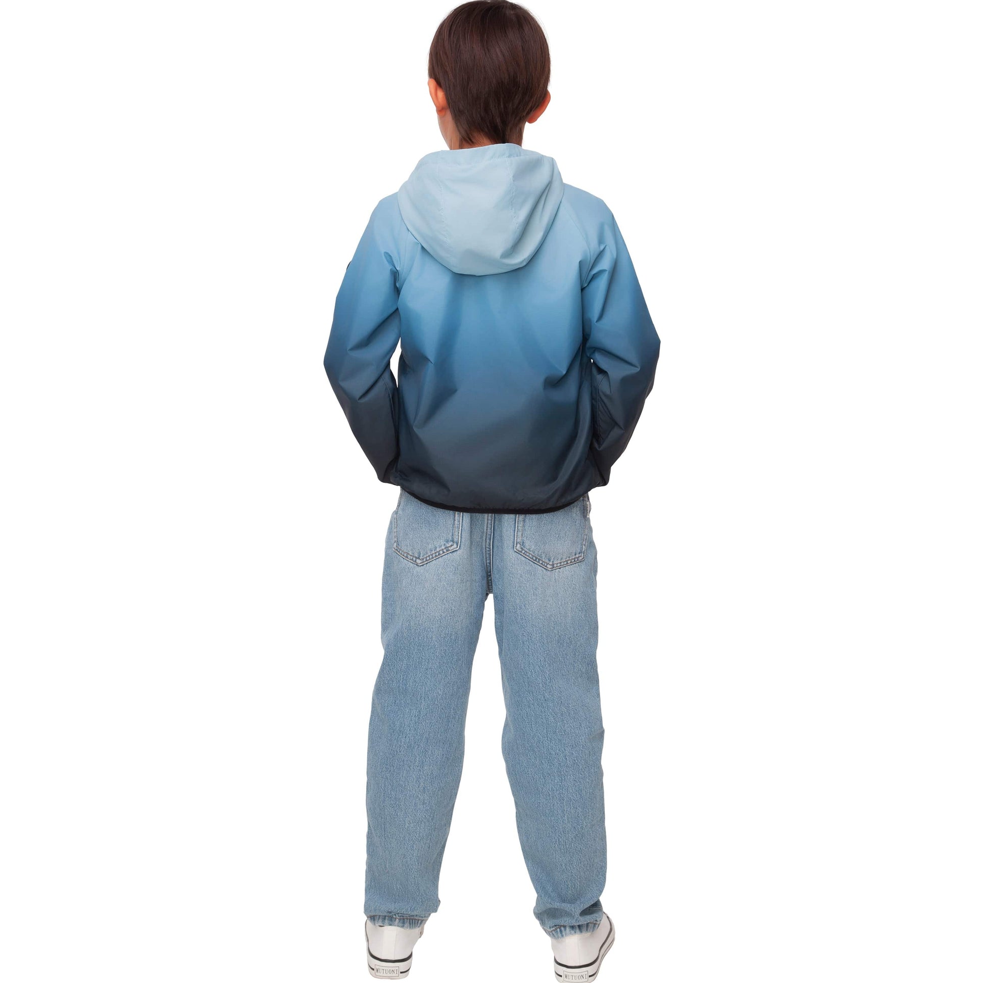 Rokka&Rolla Boys' Fleece Lined Windbreaker Ripstop Water-Resistant Transitional Jacket - Navy Coats & Jackets Rokka&Rolla