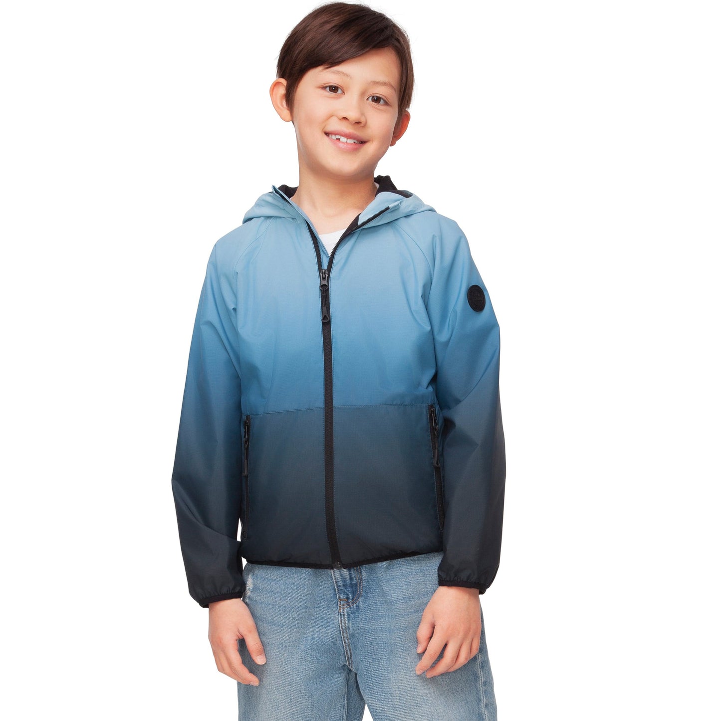 Rokka&Rolla Boys' Fleece Lined Windbreaker Ripstop Water-Resistant Transitional Jacket - Navy Coats & Jackets Rokka&Rolla