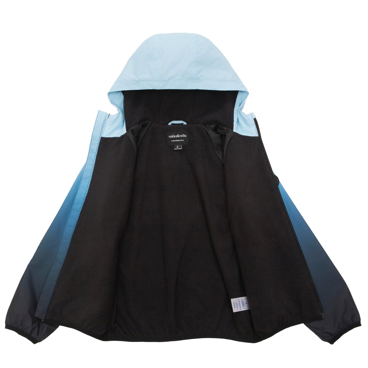 Rokka&Rolla Boys' Fleece Lined Windbreaker Ripstop Water-Resistant Transitional Jacket - Navy Coats & Jackets Rokka&Rolla