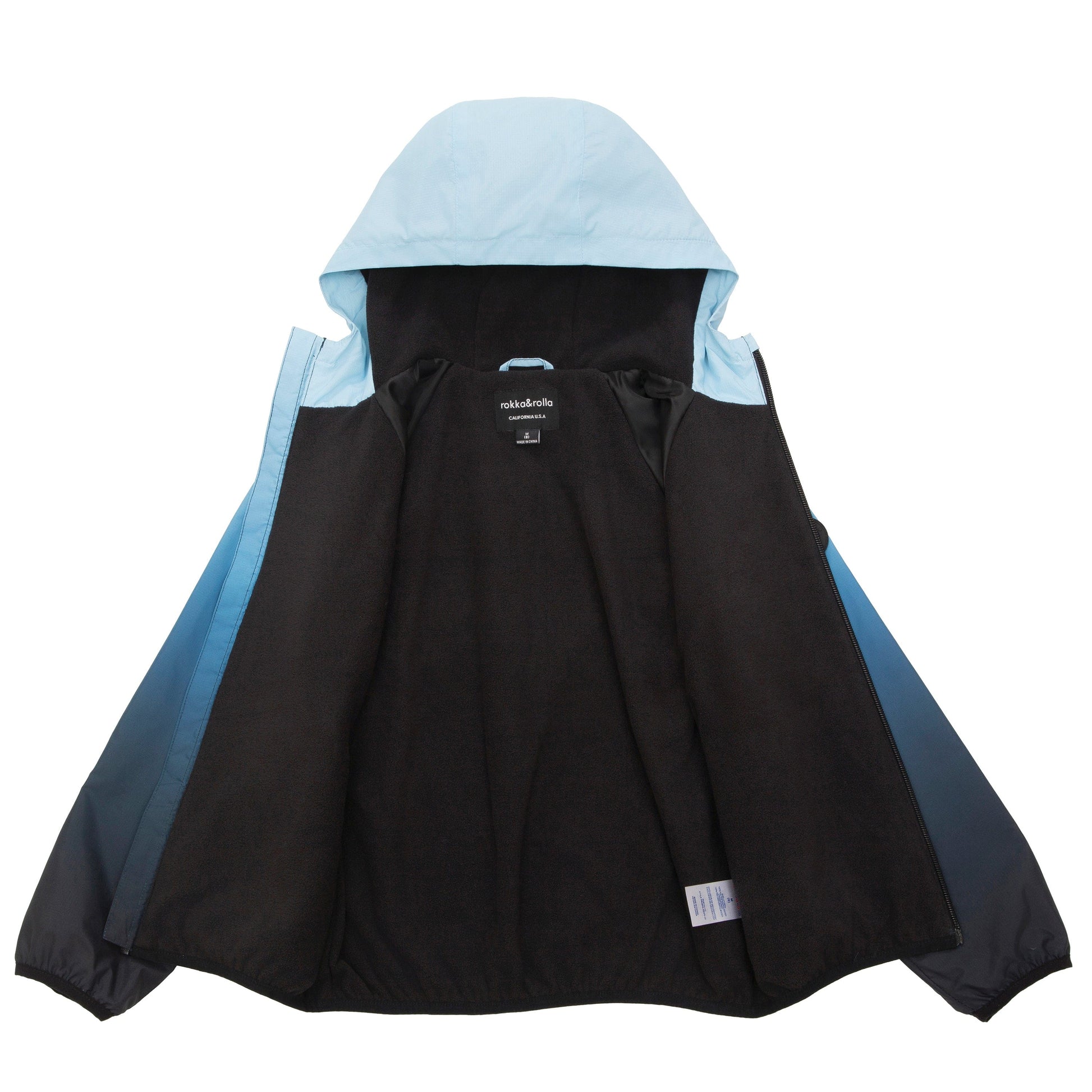 Rokka&Rolla Boys' Fleece Lined Windbreaker Ripstop Water-Resistant Transitional Jacket - Navy Coats & Jackets Rokka&Rolla