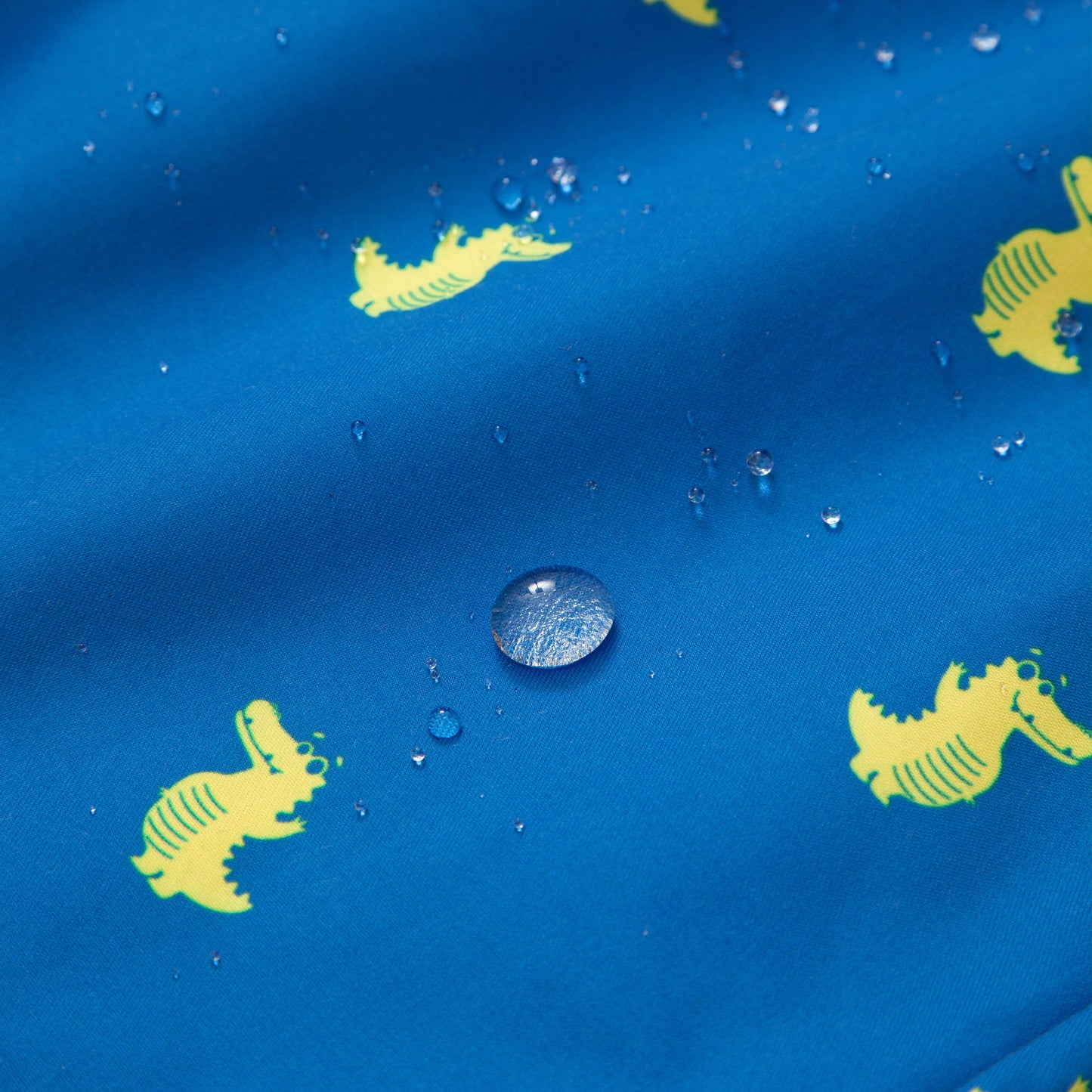 Rokka&Rolla Boys' Swim Trunks with Boxer Brief Compression Liner Quick Dry Kids Bathing Suit, UPF 50+ - Blue Crocodile Print Rokka&Rolla