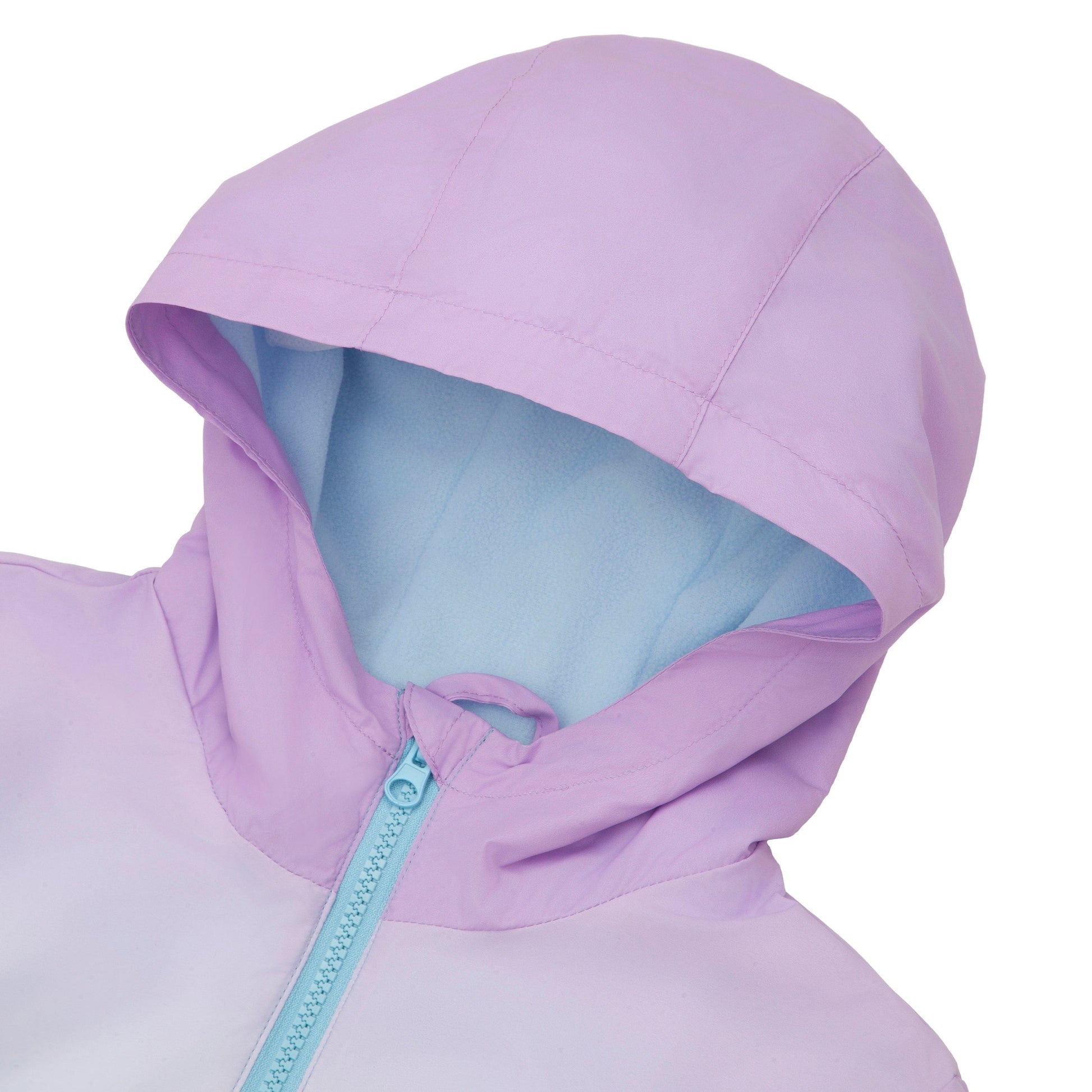 Rokka&Rolla Girls' Fleece Lined Windbreaker Ripstop Water-Resistant Transitional Jacket - Blue Coats & Jackets Rokka&Rolla
