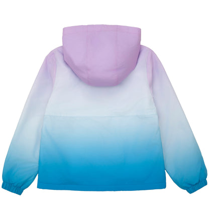 Rokka&Rolla Girls' Fleece Lined Windbreaker Ripstop Water-Resistant Transitional Jacket - Blue Coats & Jackets Rokka&Rolla