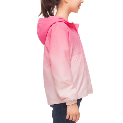 Rokka&Rolla Girls' Fleece Lined Windbreaker Ripstop Water-Resistant Transitional Jacket - Pink Coats & Jackets Rokka&Rolla