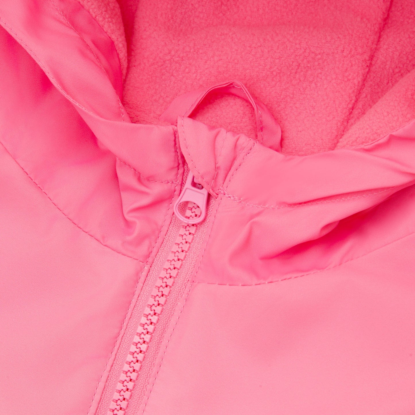 Rokka&Rolla Girls' Fleece Lined Windbreaker Ripstop Water-Resistant Transitional Jacket - Pink Coats & Jackets Rokka&Rolla