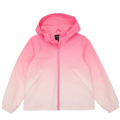 Rokka&Rolla Girls' Fleece Lined Windbreaker Ripstop Water-Resistant Transitional Jacket - Pink Coats & Jackets Rokka&Rolla