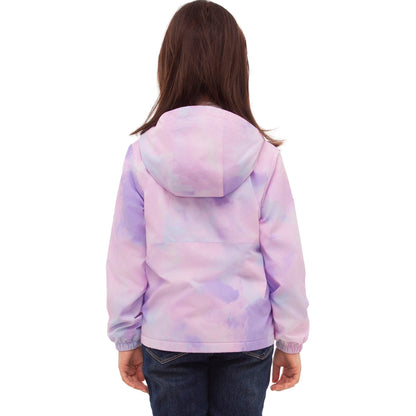 Rokka&Rolla Girls' Fleece Lined Windbreaker Ripstop Water-Resistant Transitional Jacket - Purple Coats & Jackets Rokka&Rolla