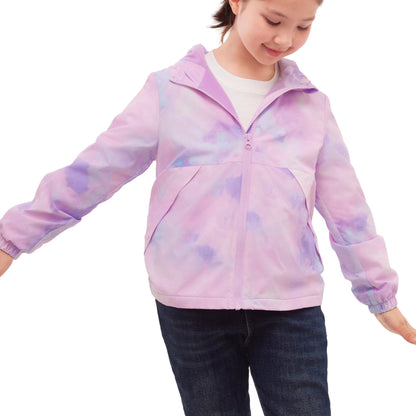 Rokka&Rolla Girls' Fleece Lined Windbreaker Ripstop Water-Resistant Transitional Jacket - Purple Coats & Jackets Rokka&Rolla