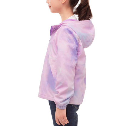 Rokka&Rolla Girls' Fleece Lined Windbreaker Ripstop Water-Resistant Transitional Jacket - Purple Coats & Jackets Rokka&Rolla