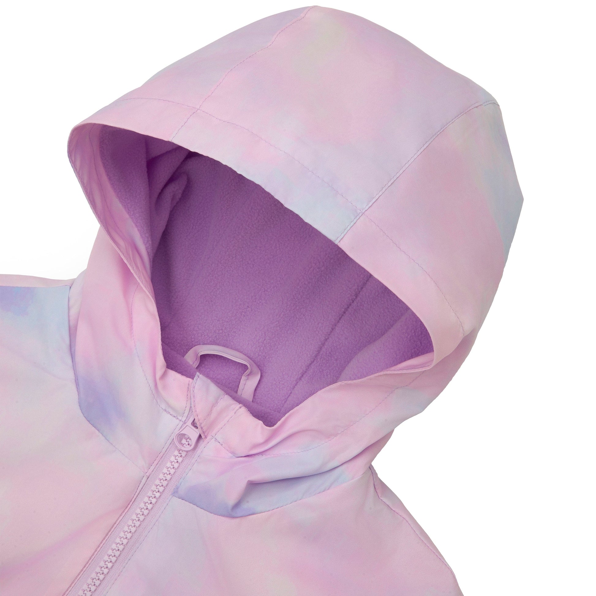 Rokka&Rolla Girls' Fleece Lined Windbreaker Ripstop Water-Resistant Transitional Jacket - Purple Coats & Jackets Rokka&Rolla